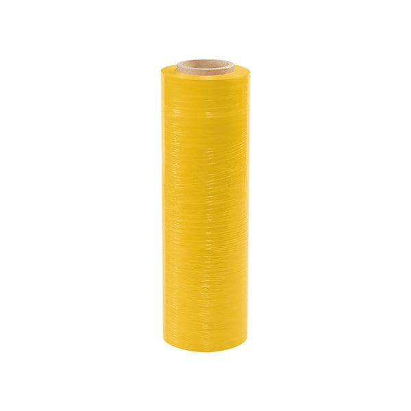 Bsc Preferred 18'' x 80 Gauge x 1500' Yellow Cast Hand Stretch Film, 4PK BUY00014017 - main
